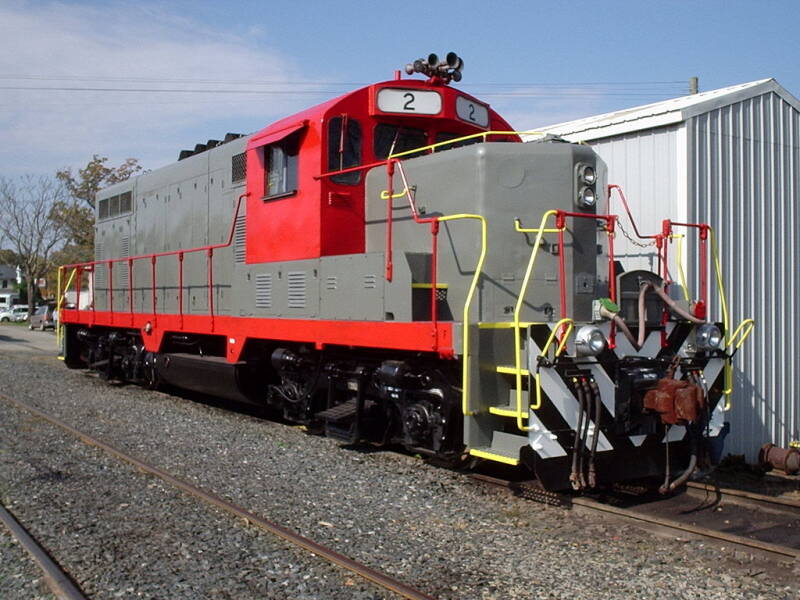 Pictured is a locomotive from the Buckingham Branch Railroad.