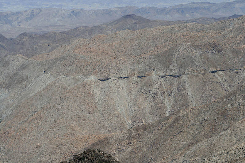 San Diego and Arizona Eastern Railway trestle in Carrizo Gorge.