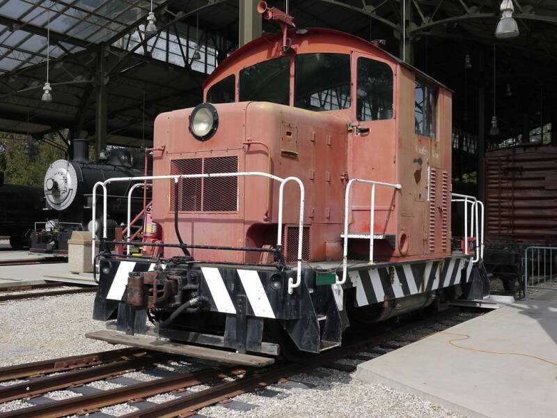 An EMD Model 40 at the Travel Town Museum in Los Angeles, California.