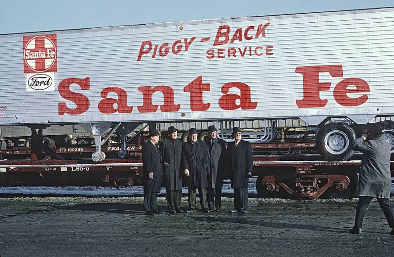 Inaugural of the Super C train at Corwith Yard on Jan. 17, 1968.