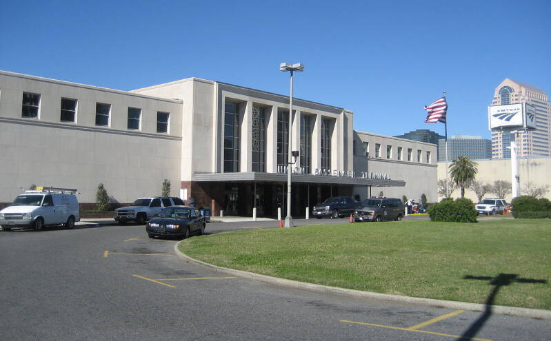 New Orleans Union Passenger Terminal, front.