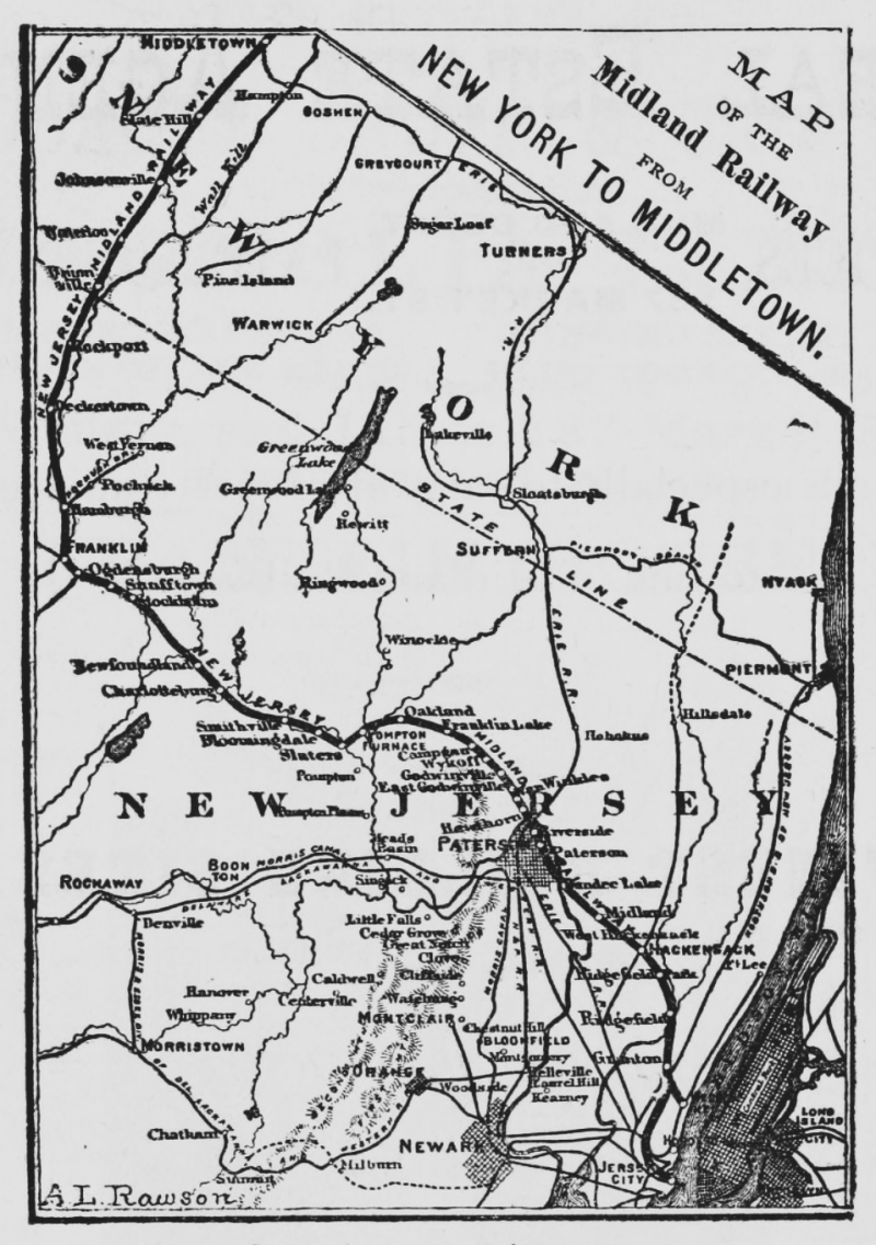 map of the Midland 1872