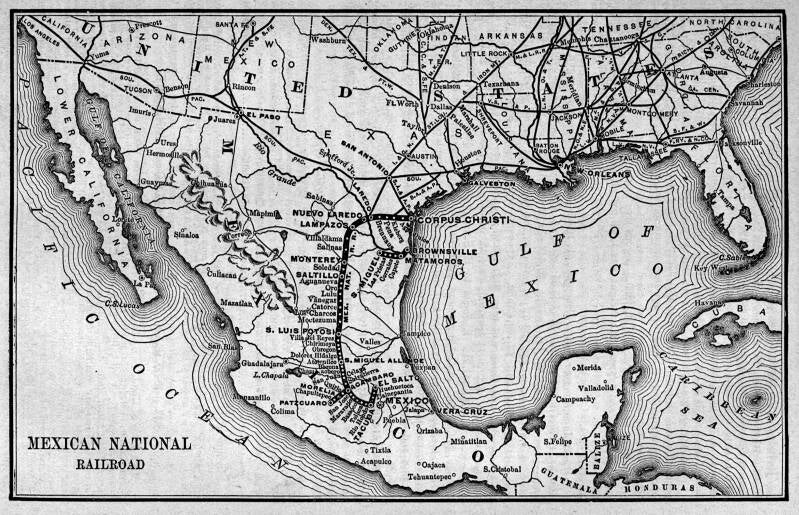 Poor's 1891 map of the system.