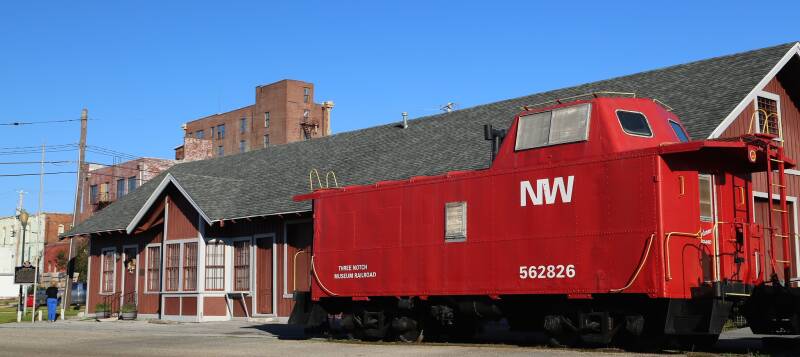 Former NW Caboose 562826 at the Three Notch Museum Railroad, Andalusia, AL.