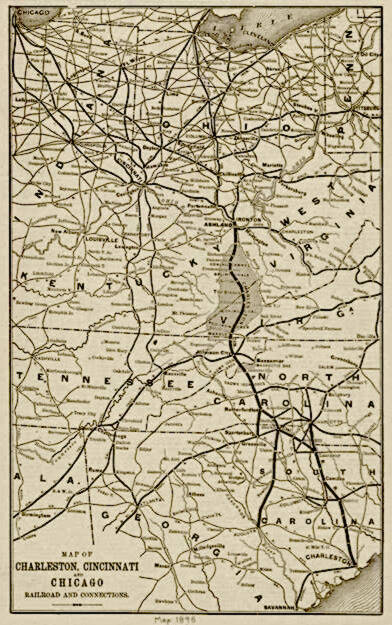 Map of the Triple C Railroad.
