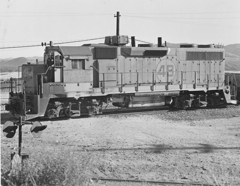 Phelps Dodge Morenci Mine GP38 48 at Morenci, Arizona, c. 1983. Photographer: Craig Garver. 