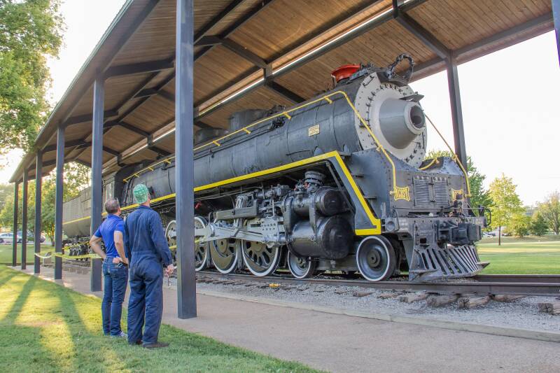 No. 576 repainted at its Centennial Park display site