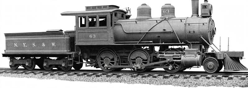 builders photo of a Rogers 2-6-0.