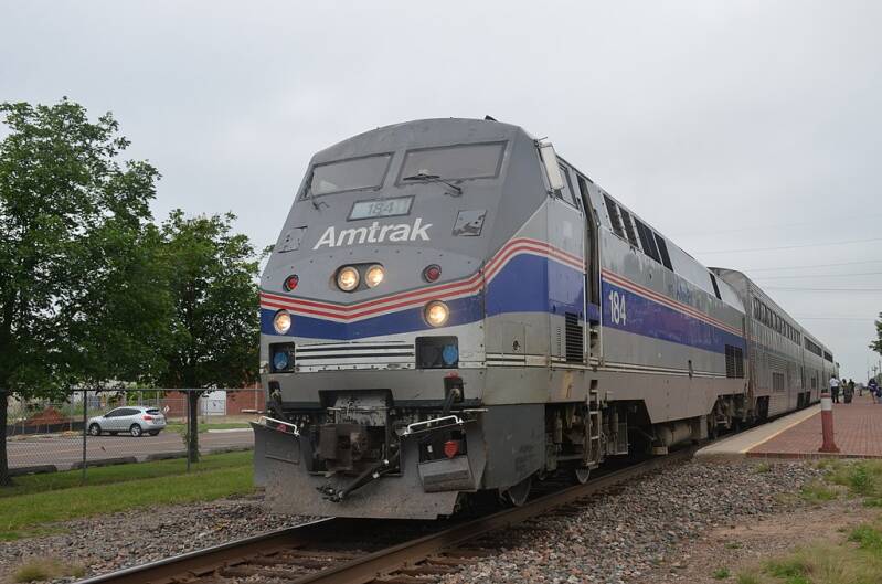 The Heartland Flyer at Norman, OK.