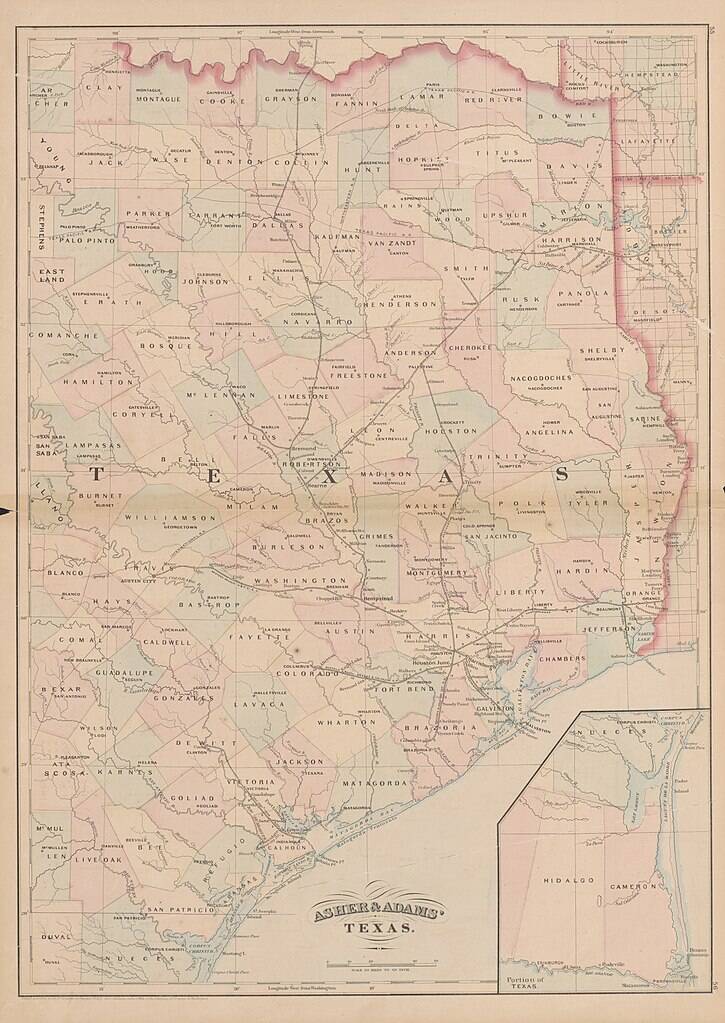 1871 T&NO map.