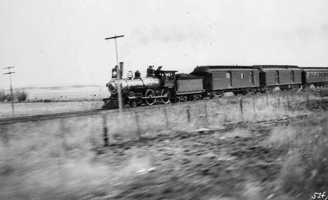 AT&SF passenger train, c. 1895.