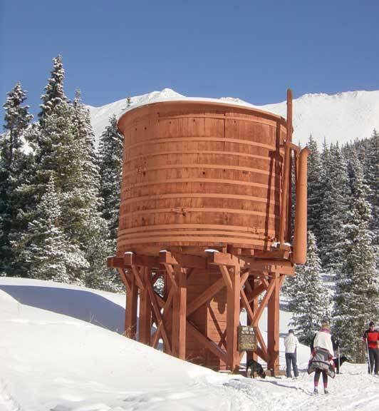water tank in Summit County, west of Boreas Pass.
