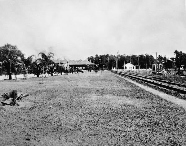 Union railroad station in Bartow, Florida, circa 1920.