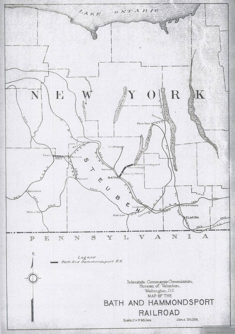 B&H 1917 map of the line.