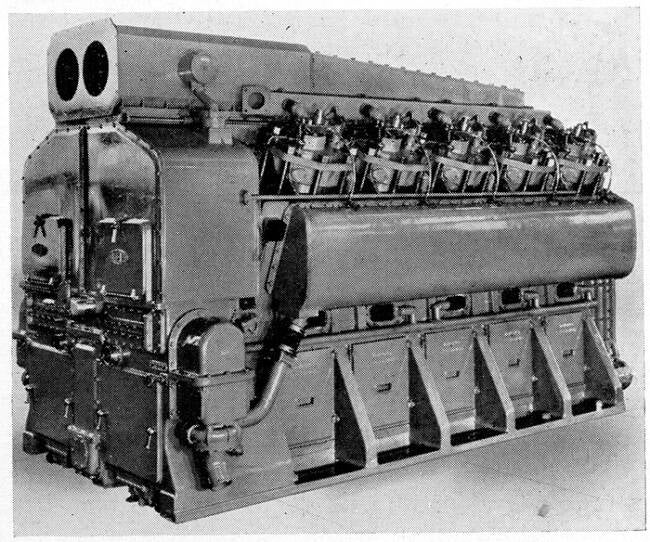 The 2000hp V10 Busch-Sulzer Diesel Engine.