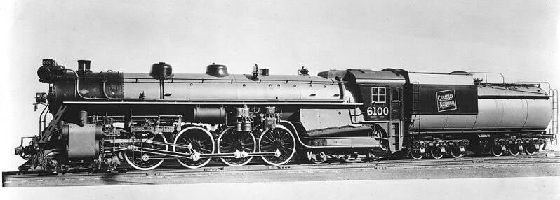 CNR 6100, a 4-8-4, in 1927.