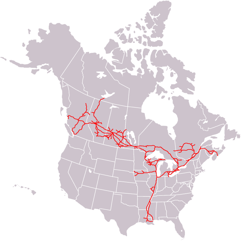 CN System Map.