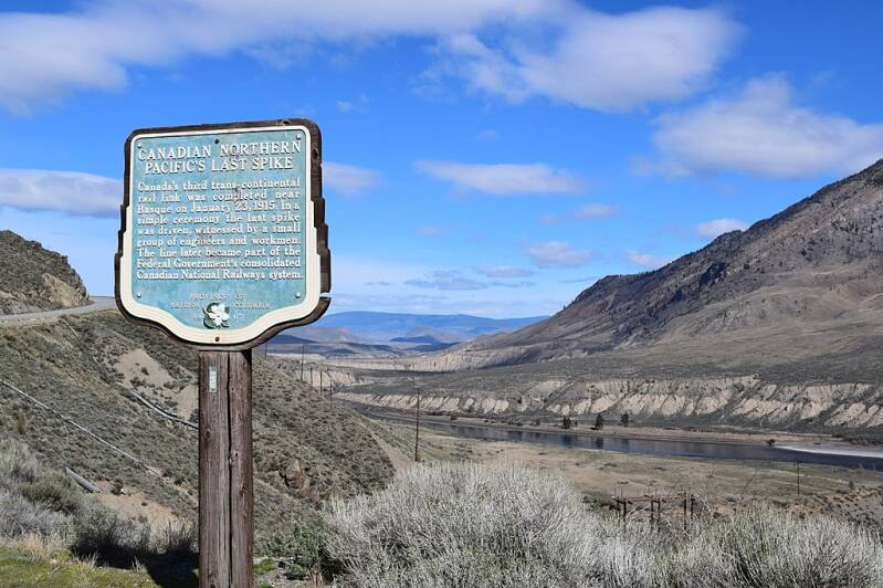 The Last Spike on the CNo. Ashcroft, BC.