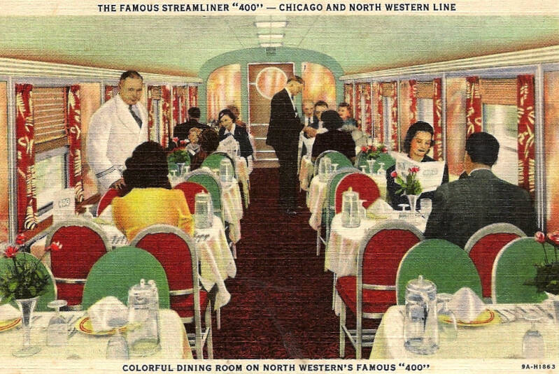 Dining car on the 400.