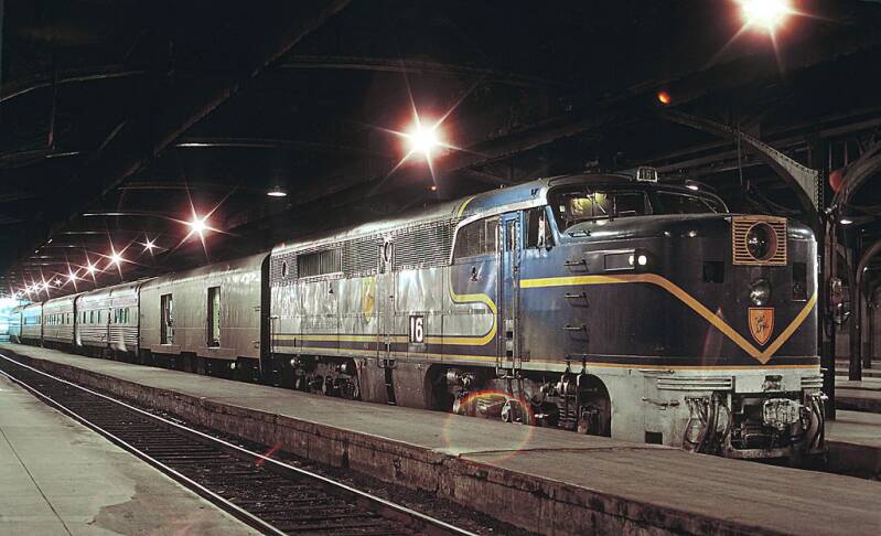 D&H PA-1 16 with The Montreal Limited, Windsor Station, Montreal, QC on August 27, 1970.