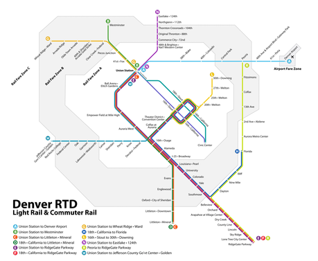 Rtdc Line Map RTD (Denver) | Trains and Railroads