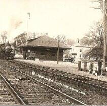B&W Railroad Station; Enfield, New Hampshire; ca. 1906.