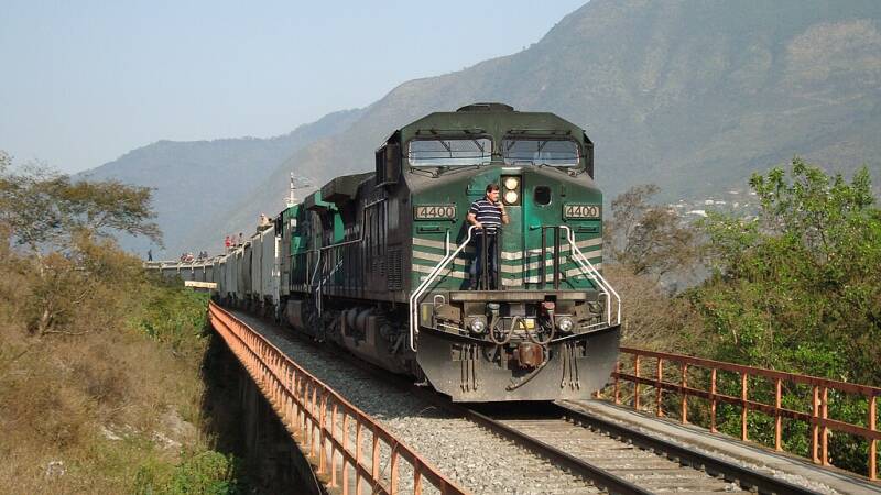 Ferrosur train in Veracruz.