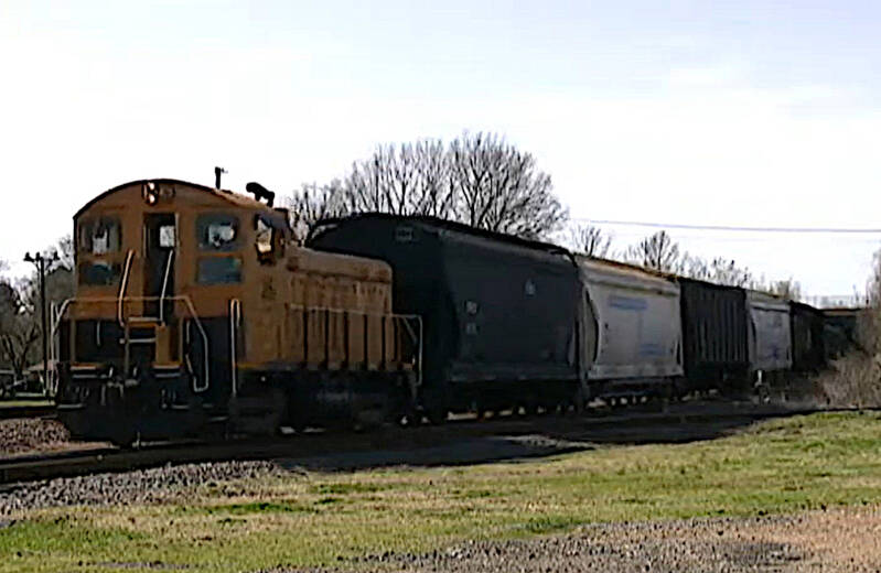 A scene on the Prescott and Northwestern Railroad in March of 2012.