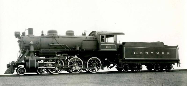 H&BTM 35, a 4-6-0. 
