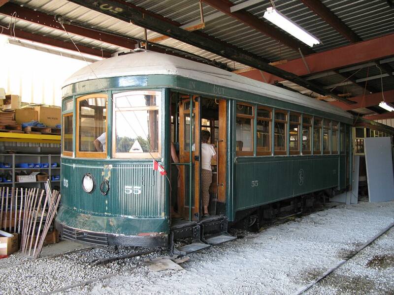 Toronto Civic Railways streetcar 55.