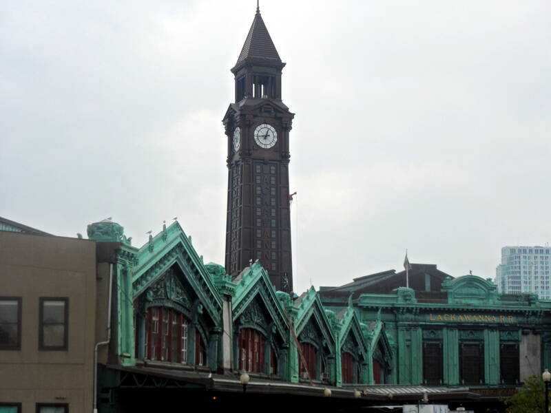 Hoboken Terminal's clock tower.