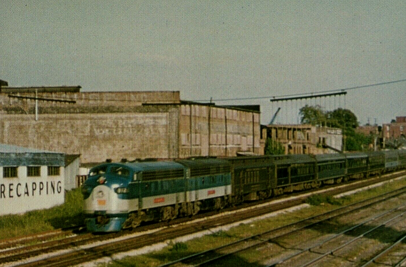 The Georgian on the NC&StL departing Atlanta.