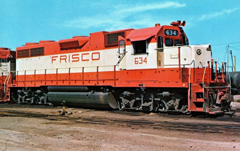 Frisco EMD GP38 No. 634, April 20, 1971. 