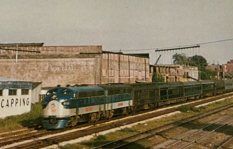 The Georgian departing Atlanta on the Nashville, Chattanooga & St. Louis in 1956.