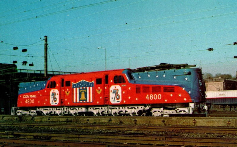 4800 in Conrail Bi-Centennial livery, 1976.