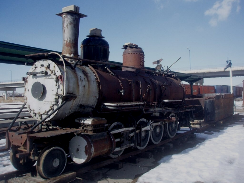 D&RGW 223 awaiting restoration in 2010.