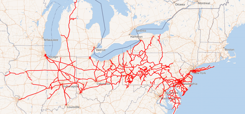 Cri Prr Map Pennsylvania Railroad (PRR) | Trains and Railroads