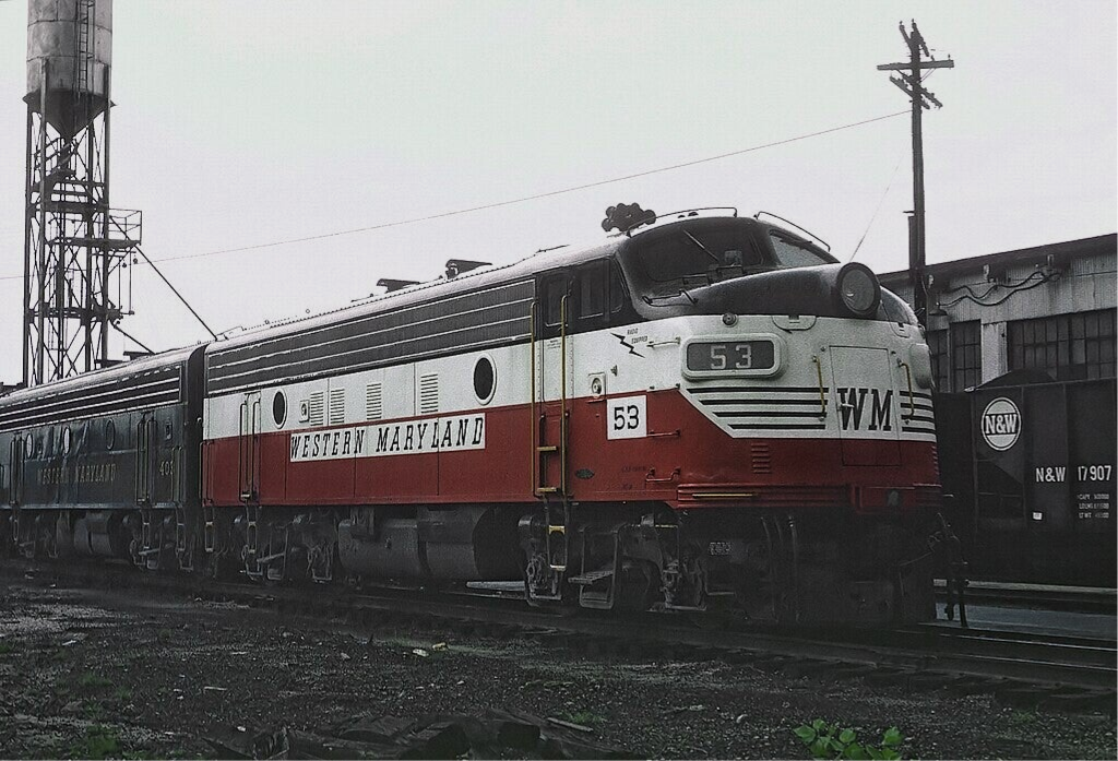 WM 53, an F7A at Bowest Jct.