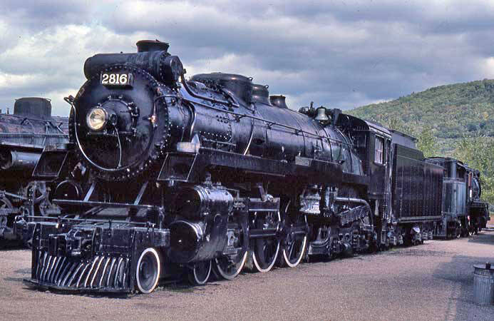 a large steam locomotive 