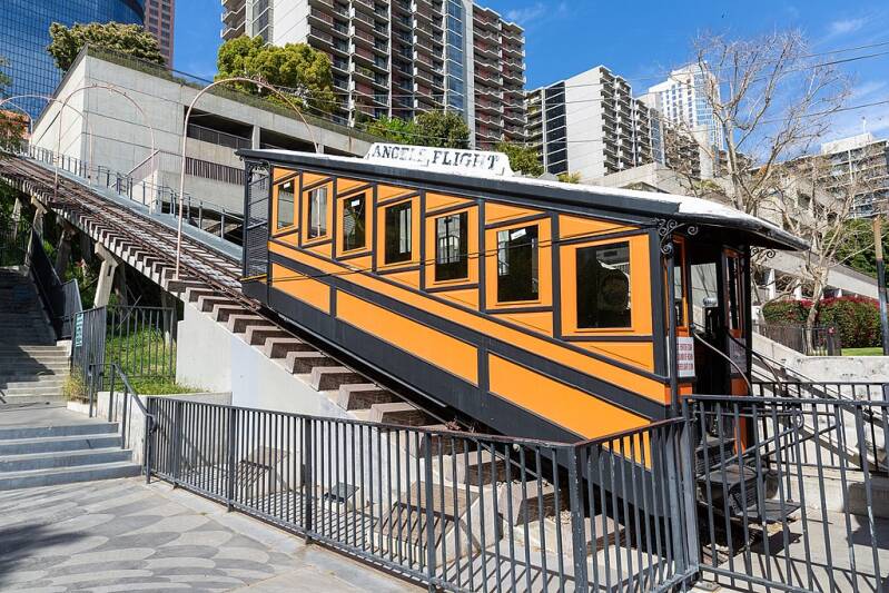Angels Flight is a narrow gauge funicular railway in the Bunker Hill district of Downtown Los Angeles, California.
