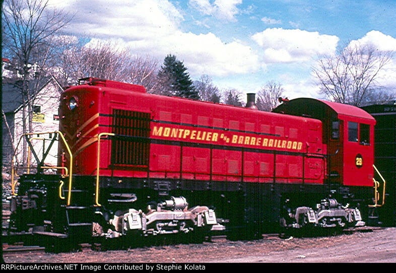 MBR 29, an Alco S1 at Montpelier, Vermont, September 30, 1976.