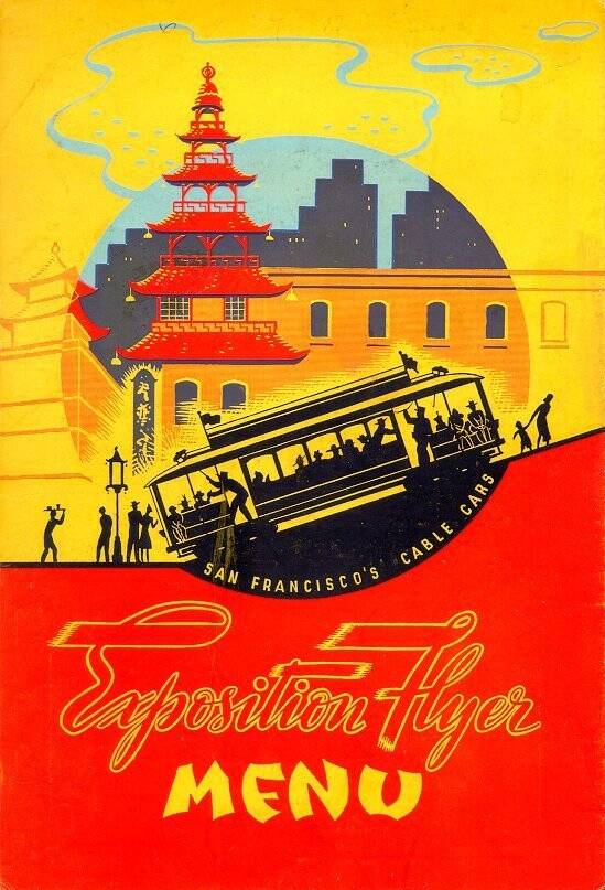 Exposition Flyer Menu cover