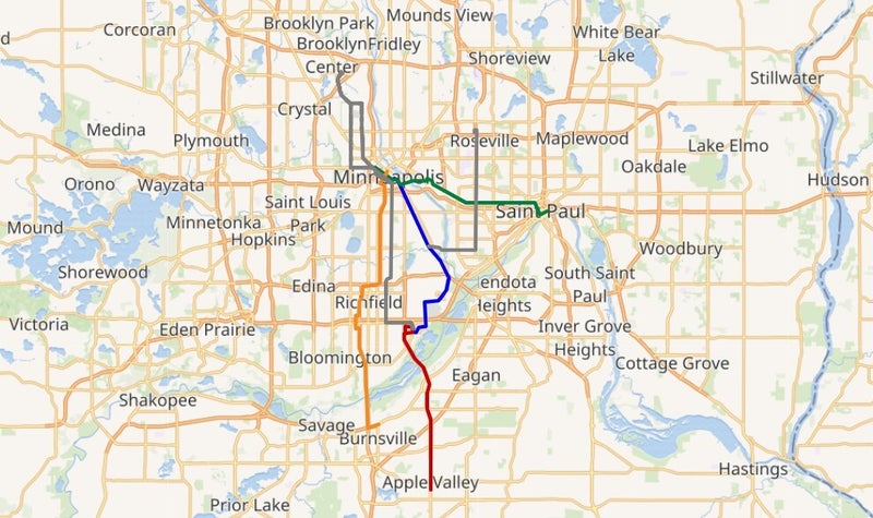 Mn Train Maps Metro (Minnesota) | Trains and Railroads
