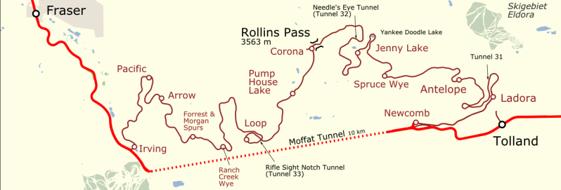 Moffat Tunnel-Rollins Pass.