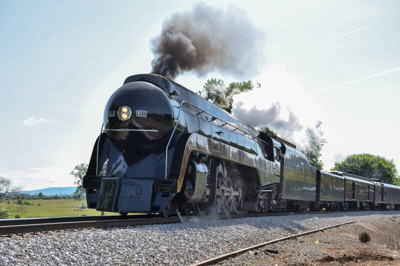 Norfolk and Western No. 611 pulling The American excursion on June 7, 2015.