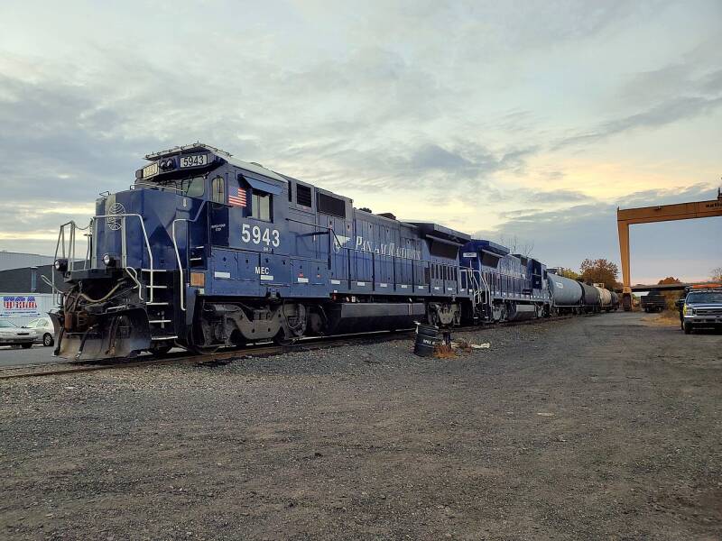 Pan Am No. 5943, a GE B40-8, at Plainville Yard, Plainville, CT, in October of 2020.