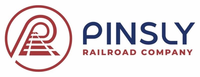 Pinsly Railroad Company logo.