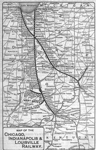 Monon Line Map Monon Railroad | Trains and Railroads