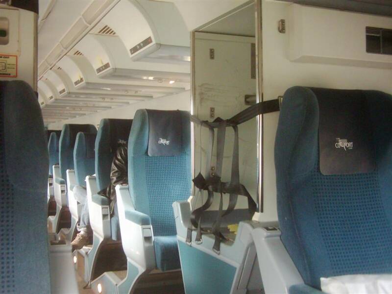 Coach Car interior depicting Comfort Class. 