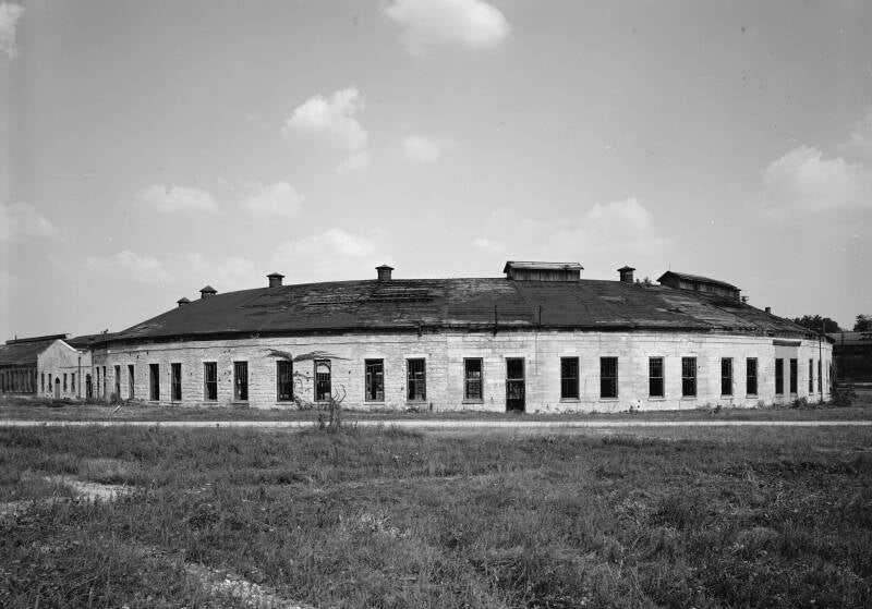 Roadhouse (1859 and 1866 portions), exterior elevation facing northeast.